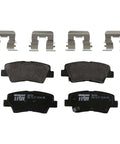 Disc Brake Pad Set TRH1594 OE Quality Replacement For Kia Soul 2014 To 2016 Easy Install For Kia Forte And Forte5 2014 To 2016 Hyundai Sonata 2015 Veloster 2012 To 2016 Elantra GT 2013 To 2016 Cadenza 2014 To 2016 And More Cars