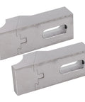Low profile side clamp vises made from super hard S136H mold steel for CNC milling workholding.