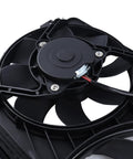 Heavy Duty Engine Cooling Radiator Fan With Controller Fits Volvo XC60 S60 XC70 S80 V60 V70 2008 To 2016 close-up view of fan blades and motor.