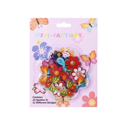 Packaging of Colorful Clip On Flower And Butterfly Spoke Decorations For Kids Bicycles Universal Fit Easy Snap On Spoke Accessories