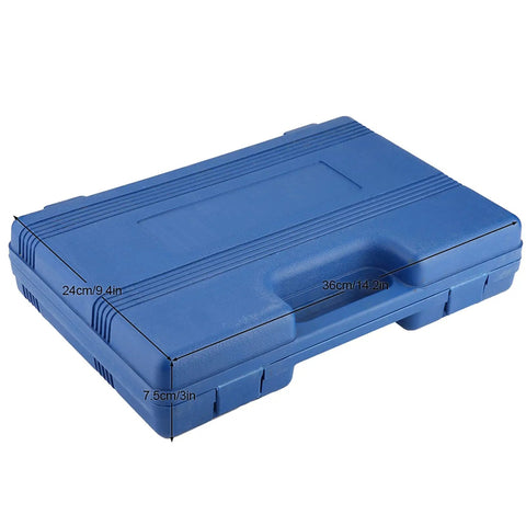 Beefy Deep Impact Socket Set 8 Piece 3 4 Inch Drive Steel Construction 24mm To 38mm in blue storage box for auto repair