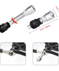 Bike Crank Extractor And Bottom Bracket Tool Kit With 16mm Spanner Wrench Compatible With Shimano ISIS Octalink BSA And SRAM Cartridge BB