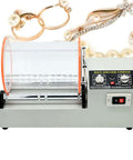 580W Tumbler Polishing Machine With 24Lb Drum, Mini Rotary Jewelry Polisher, Removable Roller, 4 Speed Settings And 60 Minute Timer