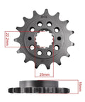 Badass Motorcycle Sprocket Set Compatible With Mv Agusta Brutale 937 V2 2022 And 2023 Bikes Featuring 525 Chain Pitch 15 Tooth Front Sprocket.