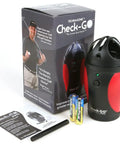 Pro Grade Sweet Spot Golf Ball Locator And Liner With Gyro Spin Tech, box, batteries, and pen included