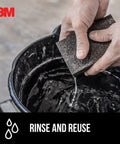 Dual Grit Drywall Sanding Sponge For Medium Remove And Fine Smooth Flexible Foam Block rinsed in water by hand