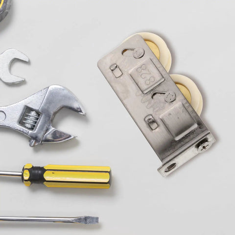 Heavy Duty Straight Up Premium Stainless Steel Sliding Patio Door Roller Wheel Kit With Reinforced Double Bearing and tools