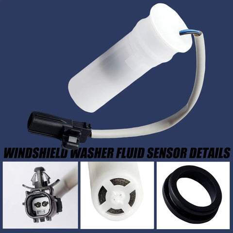 Plug And Play Windshield Washer Fluid Level Sensor For Mazda 3 2014-2018 Replacement Part BJT6-67-488 Easy Install Durable Auto Sensor Keeps Your Fluid Level Accurate, white sensor with connector
