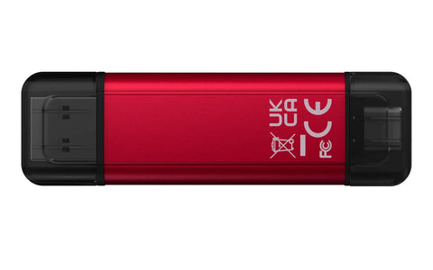 Red Dual USB A and C Portable 1TB SSD With Beast Mode Speeds up to 1050 MBps Read and 950 MBps Write USB 3.2 Gen 2 External Drive