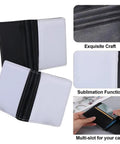 Heat Transfer Wallet DIY Card Holder One Side Print Kit For Women And Men Easy Image Transfer On PU Leather