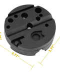 Universal Non Marring Bench Block With Double Sided Channels And Holes For Precision Assembly And Maintenance Slip Resistant Surface