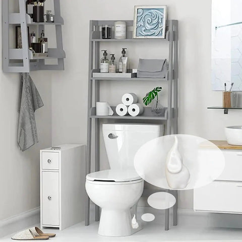 Set Of 2 White Elephant Toilet Bolt Covers Decorative Ceramic Screw Caps on modern bathroom toilet decor.