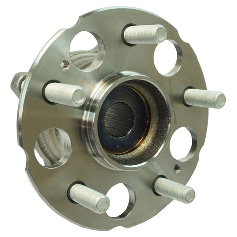 Front view of Rear Wheel Bearing And Hub Assembly Set For Honda CR V AWD 2012 Through 2016 And Acura RDX AWD 2013 Through 2015 Two Piece Kit