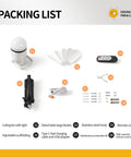 Packing list of 17 Inch Camping Fan With Light USB C Fast Charge Quiet DC Brushless Motor RF Remote Battery Powered Portable Fan