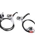 Rock Solid Dual Piston Mechanical Disc Brake Kit For Mountain And Road Bikes with aluminum alloy calipers.