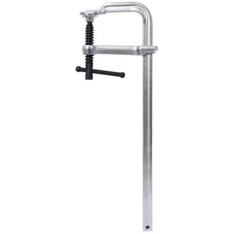 Kick Butt With These Heavy Drop Forged F Clamps, A 4Pcs Set Boasting 1400 Lbs Force, solid steel construction, quick swivel jaws.