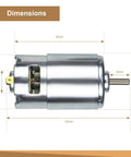 DC Spindle Motor For Mini CNC Router 997, 400W, 12-48V DC, dimensions labeled, 52mm diameter, 120mm length