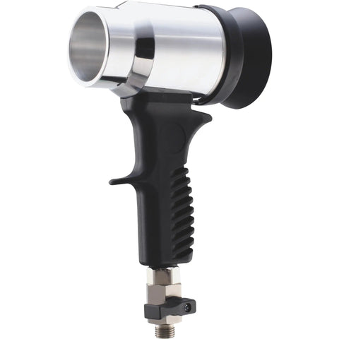 Badass Universal Air Amplifier For Waterborne Paints With 175 Psi Max Pressure And 12 Cfm Flow side view with black grip