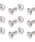 Heavy Duty M5 Rivet Nuts 50 Pack Stainless Steel Flat Head Insert Kit For Metal Work Auto Repair Crimp Tool Ready showing flat head design.