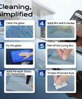 Steps to use 2026 Advanced Formula Windshield Crack Repair Kit Quick Fix Glass Repair Liquid For Chips Cracks Bullseyes.