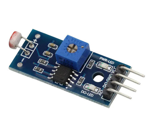 Three Pack Photosensitive Sensor Module For Light Intensity Detection With Photoresistor And LM393 Comparator Digital Output 0 1 Four Pins DC 3.3 To 5V High Sensitivity Ambient Light Detection For Do It Yourself Projects module with visible photoresistor and four pins