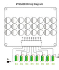 Wiring diagram for No Fuss Smart Active Battery Balancer Pushing 5.5 Amps Of Rock Solid Precision Across 5S To 21S Setups.
