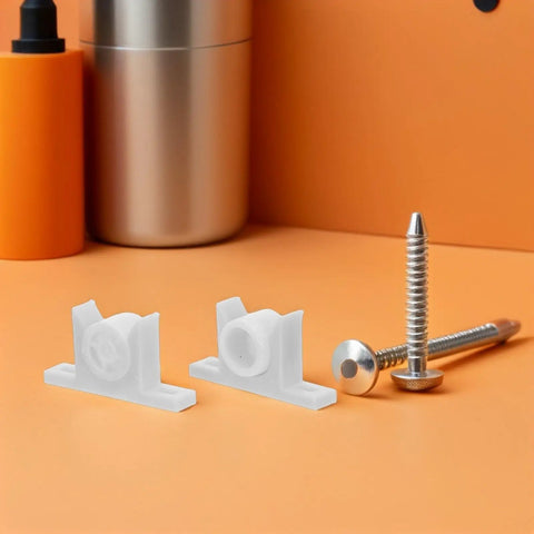 30 Pack Plastic Ball Catches For Doors With Screws White Universal Compatibility Cabinet Door Latch Breakage Resistant