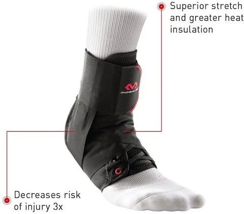 Ultralight Ankle Brace for Sprains With Figure 8 Support Lace Up Ankle Brace That Fits Over Socks Breathable and Comfortable Protection