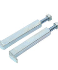 Close-up of hex push puller legs from Beefed Up Heavy Duty Bearing Separator Puller Set with 2 Inch and 3 Inch Splitters