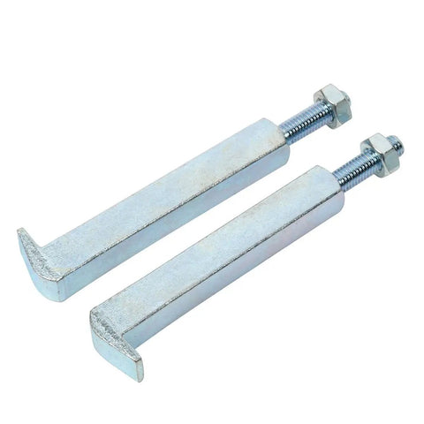 Close-up of hex push puller legs from Beefed Up Heavy Duty Bearing Separator Puller Set with 2 Inch and 3 Inch Splitters