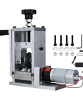 Heavy Duty Wire Stripper With Hand Crank For Manual Or Drill Auto Peeling, aluminum build with motor and accessories.