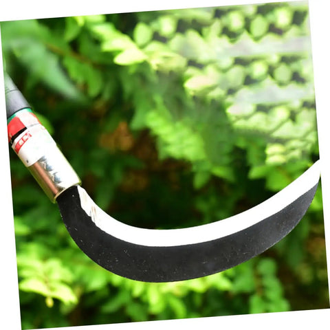 Close-up of Two Pack Short Handle Weeding Sickle Tools Manganese Steel Garden Grass Cutter Set for Easy Weeding Harvesting