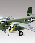 Brown B25J Mitchell One To Forty Eight Scale Warbird Model Kit With 147 Parts, Skill Level Four in assembled form.