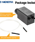 Push Button Ignition Kit With 20 Inch Wire For Gas Fire Pits Grills And Patio Heaters showing igniter and electrode wire