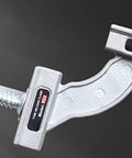 Heavy Duty Right Angle Welding Clamp With Precision Positioning Jig Forged From Cold Rolled Stainless Steel, close-up view of the clamp.