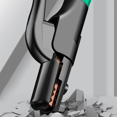 Welding electrode holder with copper jaws, black body and green top, 300A