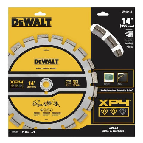14 Inch Segmented XP4 Asphalt Saw Blade For Fast, Beast Mode Cuts Through Asphalt And Green Concrete in packaging