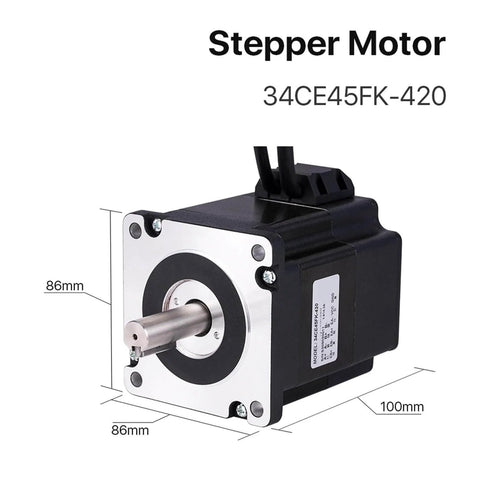 34 Stepper Motor With Encoder, Closed-Loop Servo Motor, 4.5 Nm Torque, 4.2 A Current, plug-and-play pro-grade CNC for router engraving