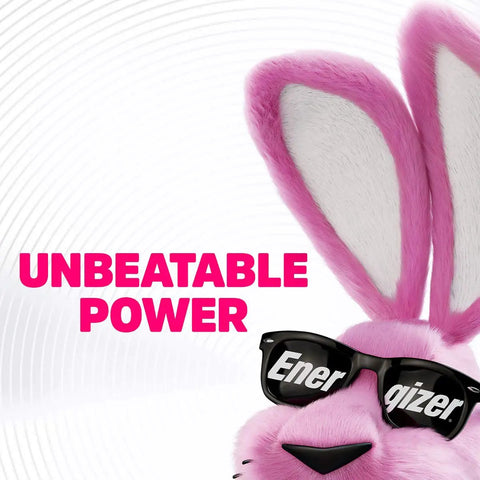 Pink bunny with sunglasses next to "Unbeatable Power" text, associated with Energy.