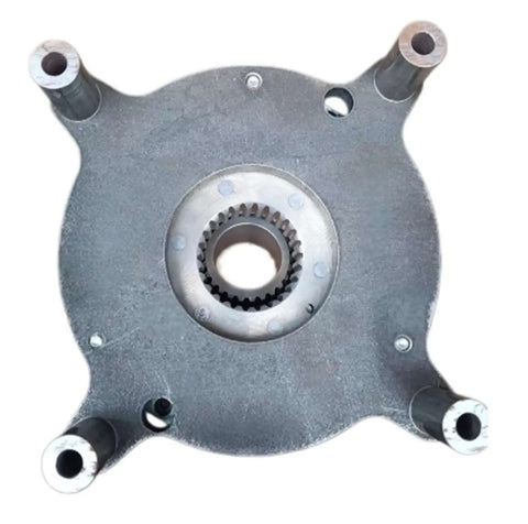 Industrial Magnetic Powder Clutch And Electromagnetic Brake BFK458-16E visible from top, showing central gear and mounting holes.