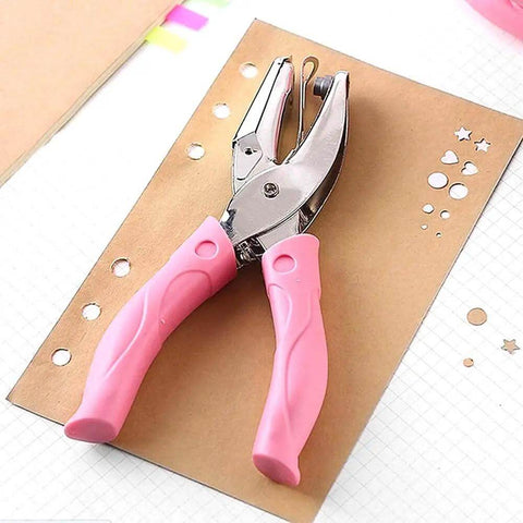 Single Hole Puncher With Soft Grip Handle For Tags Tickets Notebooks And Office Binding Super Handy Adjustable Holes From 1.5 To 6mm