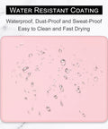 Pink Square Mouse Pad 10.2 X 8.3 Inches, Ultra Slick Surface With Stitched Edge, Anti Slip Waterproof Rubber Desk Mat