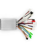 Plug And Play Slick Design 24V 36V 48V 350W Brushless Hub Motor Controller with multiple wire connections.