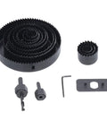 Heavy Duty Carbon Steel Hole Saw Kit With 13 Pieces For Precise Drilling In Wood Drywall PVC And Cork Plus Mandrels Fast Accurate Cuts For Cool DIY Pros, carbon steel saws and mandrels