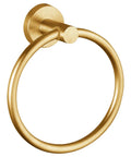Slick Wall Mounted Towel Ring Crafted From Premium Stainless Steel Tailored For Top Shelf Bathrooms And Kitchens includes gold finish.