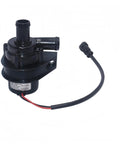 Electric Coolant Water Pump TA50E R12 2302 High Output EV Circulation Pump for Automotive Engine Cooling showing side view and connector.