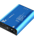 Blue Mavic 4 Pro Drone Battery Charger Hub 5 in 1 Fast Charge Station For Three Batteries And Two USB Ports, angled view