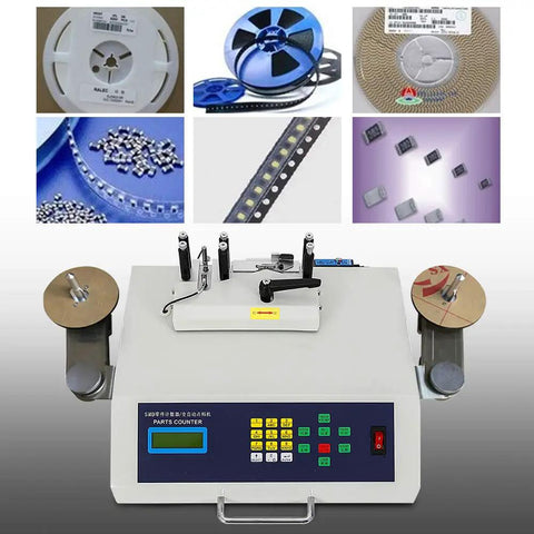 Totally Automatic SMT SMD Component Counter Machine for Precision PCB Parts Counting, 25W High Speed SMT SMD Parts Counter, Easy Material Handling and Accurate Inventory for Electronics Assembly on PCB reels