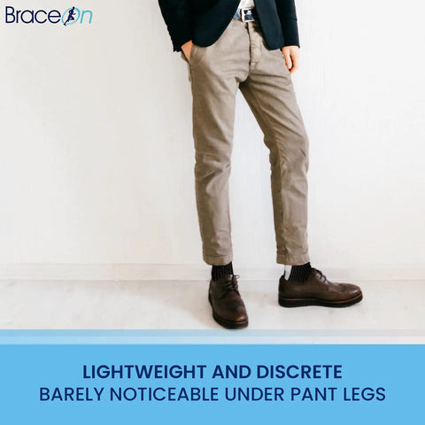 Drop Foot Stabilizer AFO Brace for easy confident walking lightweight breathable ankle support under pants