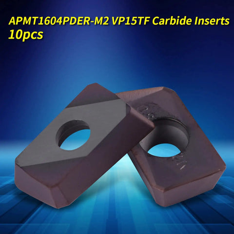 10 Pcs CNC Carbide Inserts Set for Lathe Turning Tool with Box High Hardness Carbide Tips Rust Resistant